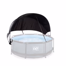EXIT pool canopy ø244cm, Pool canopy, Black, Polyester, Polyurethane, Above ground pool, Round, 6 yr(s)