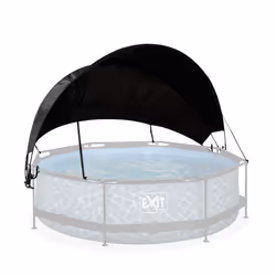 EXIT pool canopy ø360cm, Pool canopy, Black, Polyester, Polyurethane, Above ground pool, Round, 6 yr(s)