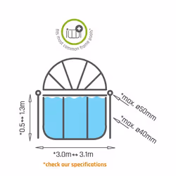 EXIT pool canopy ø360cm