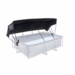 EXIT pool canopy 220x150cm, Pool canopy, Black, Polyester, Polyurethane, Above ground pool, Rectangular, 6 yr(s)