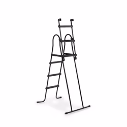 EXIT pool ladders for frame height of 91-107cm - black, Ladder, Black, Metal, Plastic, Above ground pool, 120 kg, 6 steps