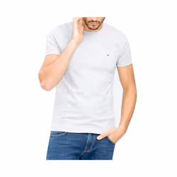Tommy Hilfiger 10839 Mens T Shirts - Grey, M