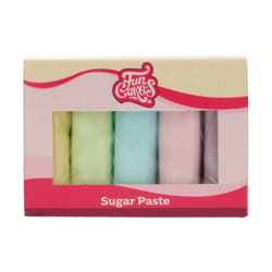 FunCakes F20355 gum paste Lilac, Blue, Green, Pink, Yellow