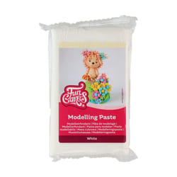 Modelling Paste White: Perfect for Modelling Figures, Cake Toppers and Ruffles. Strong, Smooth and Pliable. Halal, Kosher and Gluten Free. 250 g.