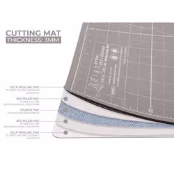 Elan Cutting Mat A1 Black & Taupe  Self Healing Cutting Mat 24 x 36 INCH  5-Ply Craft Mat Black  Hobby Cutting Mat 24x36 INCH  Large Cutting Mat  Quil
