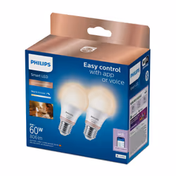 Philips Bulb 60W A60 E27 x2