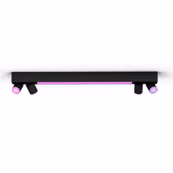 Philips Hue White and colour ambience Centris 4-spot ceiling light, Smart lighting spot, Bluetooth, Black, LED, Metal, GU10
