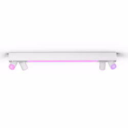 Philips Hue White and colour ambience Centris 4-spot ceiling light, Smart lighting spot, Bluetooth, White, LED, Metal, GU10