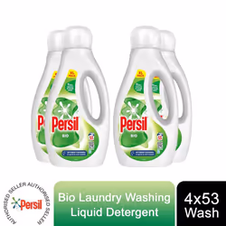 4x Of 53W Washes Persil Bio Laundry Washing Liquid Detergent 1.431L