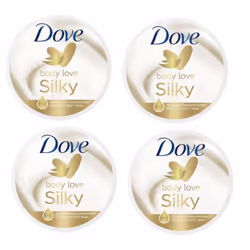 Body Love SILKY Pampering BODY CREAM (Pack of 4) 300ml each - For all Skin types