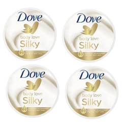 Body Love SILKY Pampering BODY CREAM (Pack of 4) 300ml each - For all Skin types