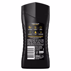 Lynx Dark Temptation 12-H Refreshing Shower Gel Body Wash, 3x225ml