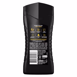 Lynx Black 12-H Refreshing Shower Gel Body Wash for Men 6x225ml