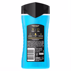 Lynx Ice Chill 12-H Refreshing Shower Gel Body Wash for Men, 6x225ml