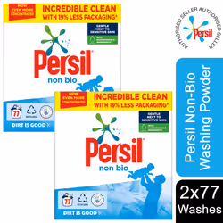 Pack Of 2 Persil Non-Bio Laundry Washing Detergent , 77Washes