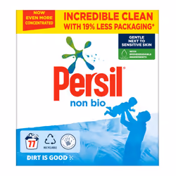 Pack Of 2 Persil Non-Bio Laundry Washing Detergent , 77Washes