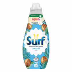 4x 24W Surf Coconut Bliss Lasting Fragrance Liquid Detergent 648ml