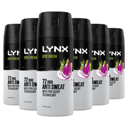 Epic Fresh 72-hour protection against odour and wetness Anti-perspirant Deodorant aerosol with a grapefruit & tropical