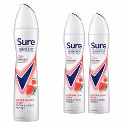 Sure Women 72H Nonstop Protection Deodorant - Uplift&Fresh-3PK