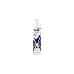 Sure Invisible Black & White Nonstop Protection deodorant spray that protects against white marks and yellow stains Anti-perspirant Deodoran