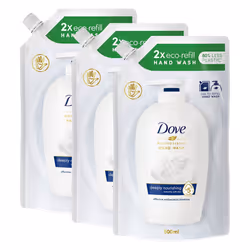 Dove Liquid Hand Wash Eco-Refill for Instantly Soft Skin 500ml, 3pk