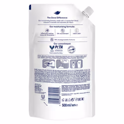 Dove Liquid Hand Wash Eco-Refill for Instantly Soft Skin 500ml, 3pk