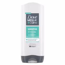 Men+Care Sensitive 3-in-1 Hair, Body and Face Wash Body Cleanser shower gel with 24 hour nourishing MicroMoisture technology  ...