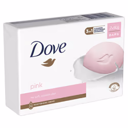 Dove Moisturising Beauty Cream Bar, 2x90g - Buy 3 - Pink