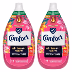 2x Comfort Fabric Conditioner Tropical Lily Ultra-concentrated 870 ml