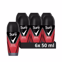 Original Antiperspirant Roll On deodorant for men with MotionSense technology for 48-hour sweat and odour protection 6x 50 ml