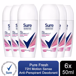 Sure Women Antiperspirant Deodorant - 50ml - Buy 6 - Pure Fresh