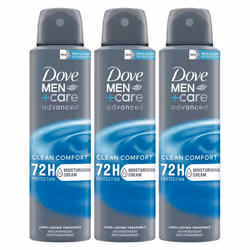 Dove Men+Care Advanced Antiperspirant Deodorant - Buy 3 - Clean Comfort