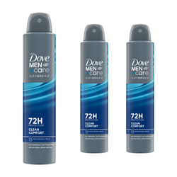Dove Anti-Perspirant Men+Care Advanced Deo, 200ml - Buy 3 - Clean Comfort