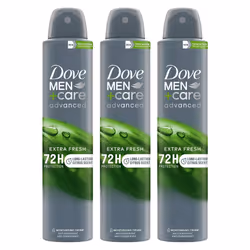 Dove Anti-Perspirant Men+Care Advanced Deo, 200ml - Buy 3 - Extra Fresh