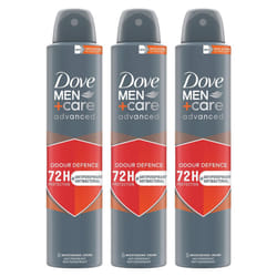 Dove Anti-Perspirant Men+Care Advanced Deo, 200ml - Buy 3 - Odour Defence