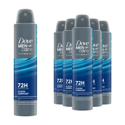 Dove Anti-Perspirant Men+Care Advanced Deo, 200ml - Buy 6 - Clean Comfort