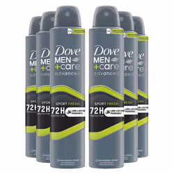 Dove Anti-Perspirant Men+Care Advanced Deo, 200ml - Buy 6 - Sport Fresh