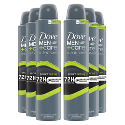Dove Anti-Perspirant Men+Care Advanced Deo, 200ml - Buy 6 - Sport Fresh