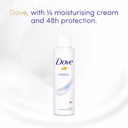 Classic Anti-perspirant Deodorant Spray with Â¼ moisturising cream for 48 hours of protection 150 ml