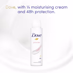 Powder Anti-perspirant Deodorant Spray with Â¼ moisturising cream for 48 hours of protection 150 ml