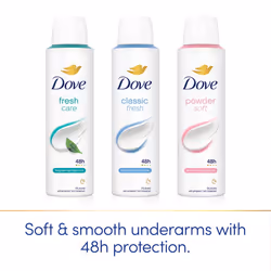Dove Fresh Anti-Perspirant with 48H Sweat Protection Deo for Women 200ml, 3 Pack