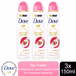 Dove AntiPerspirant Advanced Care Deodorant, 150ml - Buy 3 - Go Fresh
