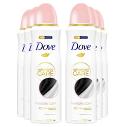 Dove Advanced Care AP Deodorant Spray, 200ml - Buy 6 - Invisible Care