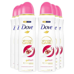 Dove Advanced Care AP Deodorant Spray, 200ml - Buy 6 - Pomegranate & Lemon Verbena