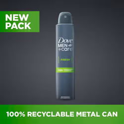 Dove Men+Care Fresh Antiperspirant Deodorant Spray for 48H Protection 200ml, 3pk