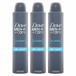 Dove Men+Care Classic Antiperspirant with 48H Sweat Protection Deo 200ml, 3 Pack