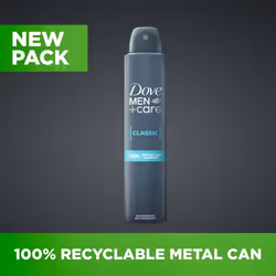 Dove Men+Care Classic Antiperspirant with 48H Sweat Protection Deo 200ml, 3 Pack