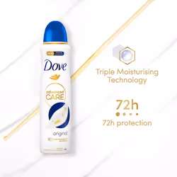 Dove AntiPerspirant Advanced Care Deodorant, 150ml - Buy 6 - Original