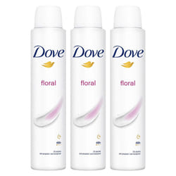 Dove Floral Anti-Perspirant with 48H Sweat Protection Deo for Women 200ml, 3pk