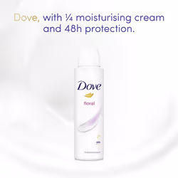 Floral Anti-perspirant Deodorant Spray pack of 6 with Â¼ moisturising cream for 48 hours of protection 200